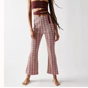 Free People Fine Line Slim Pants Pink Combo 🩷 Size XS
